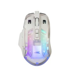Mouse BGM‑062 Anglerfish – Gaming, optic, 7 butoane + scroll, iluminare RGB 16,8 M culori, software dedicat, alb