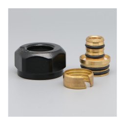 P.M.H. ZZM1624 - Fiting de compresie pentru ventil UNIKO/TERM/DUO, negru, pentru țeavă Alupex 16 mm