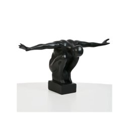 Decorațiune de masă din rășină, 25 x 41 x 20 cm, negru
