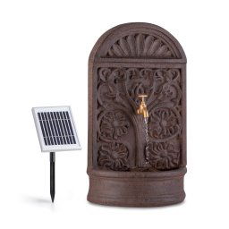 Blumfeldt Blumquell, fântână solară, LED, 5m, cablu, piatră sintetică, panou solar (SOL1-Wall Fountain)