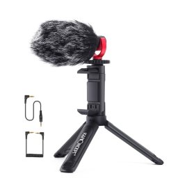 Kit vlog K&F Concept CMM-800 Mini trepied+suport smartphone si microfon KF10.015