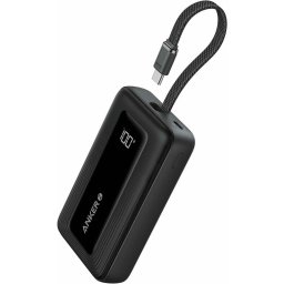 Baterie externa Zolo 20000 mAh, 30W, 1x USB-C, 1x USB-A, cablu USB-C incorporat Negru