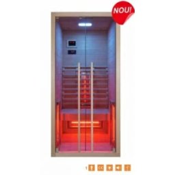Sauna uscata infrarosu Sanotechnik Ruby 1 lemn canadian 100x90x195 cm -F20090