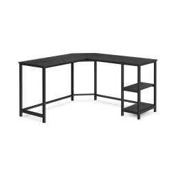 Birou de colț SOLEA, negru