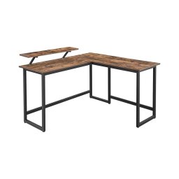 Birou de colț SOLEA maro/negru