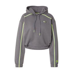 FILA Hanorac sport 'C64' gri închis / verde deschis / negru / alb