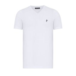 Jacey Quinn Tricou albastru noapte / alb