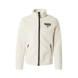 NAPAPIJRI Jachetă fleece 'Tynik' ecru / sângeriu / negru