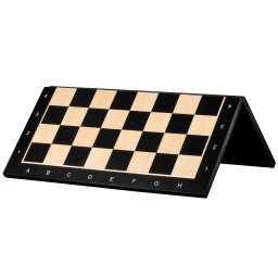 Tabla sah lemn pliabila - inlaid negru artar, 54x54 cm, patrat 58mm