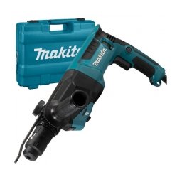 Makita - HR2670FT - Rotopercutor SDS-Plus, 800 W, 3 J, mandrina interschimbabila, valiza plastic