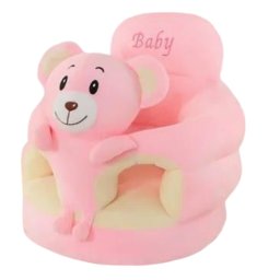 Fotoliu bebe cu spatar si suport de picioare - Ursuletul roz