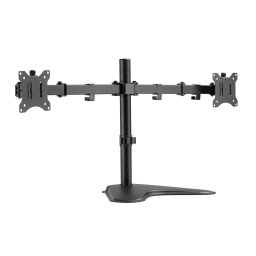Logilink Dual monitor stand 17–32" Black