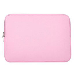 Husa laptop 14 inch rezistenta la stropire din neopren, Roz