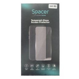 Spacer acoperire totala strat special anti ulei si anti amprenta 9D duritate "SPPG SM GX M55 TPU - Folie protecție ecran din Sticlă securizată - compatibil cu Samsung Galaxy M55 grosime - Anti-amprentă/oleofob