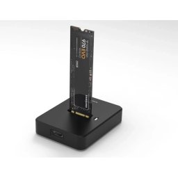 N-BASE DS-80NU3B extern M.2 NVMe SSD stație andocare negru