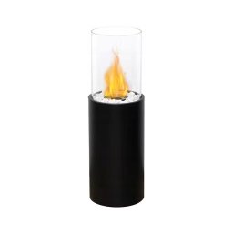 Șemineu pe bioetanol ROMA 26,5x80,5 cm 2kW negru + husă de protecție