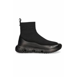 KARL LAGERFELD M Sneakers K/Kite Run Knit Sock Hi KL54644 k00-black knit textile