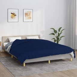 Patura grea, albastru, 200x220 cm, 9 kg, material textil GartenMobel Dekor