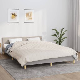 Patura grea, crem deschis, 200x220 cm, 13 kg, material textil GartenMobel Dekor
