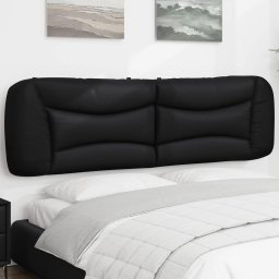 Perna pentru tablie pat, negru, 183 cm, piele artificiala GartenMobel Dekor
