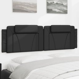 Perna pentru tablie pat, negru, 183 cm, piele artificiala GartenMobel Dekor