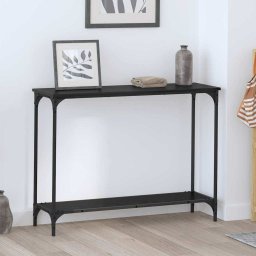 Masa de consola Stejar negru 101 x 30.5 x 75 cm Lemn compozit GartenMobel Dekor