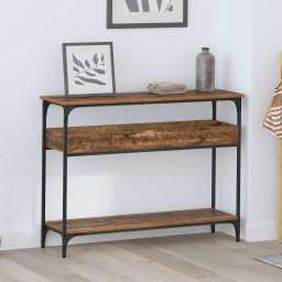 Masa de consola Lemn vechi 100 x 29 x 75 cm Lemn compozit GartenMobel Dekor