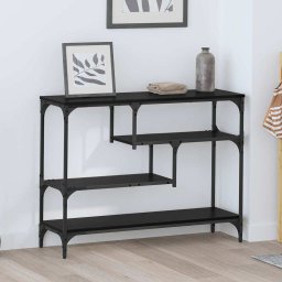 Masa de consola Stejar negru 100 x 30 x 75 cm Lemn compozit GartenMobel Dekor