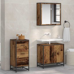 Bufet cu sertar Lemn vechi 35.5 x 35 x 76 cm Lemn compozit GartenMobel Dekor