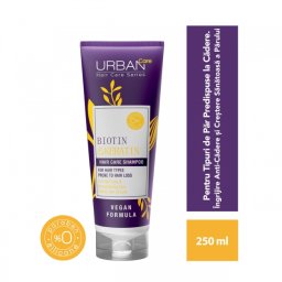 Șampon împotriva căderii părului cu biotină și cheratină