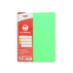 Caiet A4 cu spira, 120 file (60 file aritmetica, 60 file dictando), 4 subiecte, coperta PP, Daco, CT5202