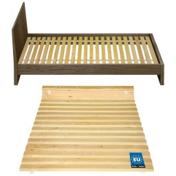 Cadru pentru pat din lemn cu lamele saltea 100x200 cm
