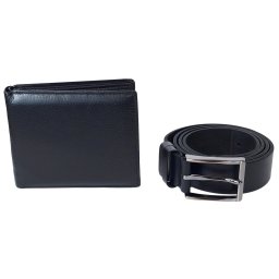 Set cadou pentru barbati - Include curea si portofel din piele naturala SET105N