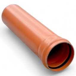 Teava PVC, canalizare exterioara, SN4, 250 x 6.2 mm, lungime 3 m, cu mufa, Teraplast,
