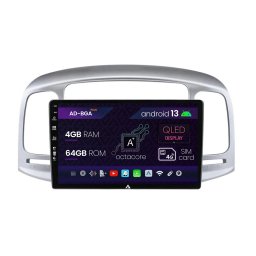 Navigatie Hyundai Accent (2006-2011), Android 13, A-Octacore 4GB RAM + 64GB ROM, 9 Inch - AD-BGA9004+AD-BGRKIT211