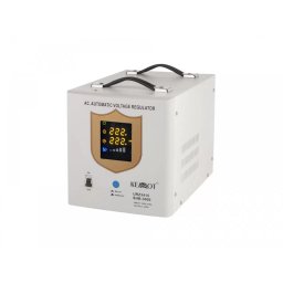 Stabilizator de Tensiune Automat Kemot SHB-3000 URZ3415 3000VA Afisaj LED Monofazat Servomotor Alb