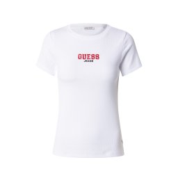 GUESS JEANS Tricou roșu / negru / alb