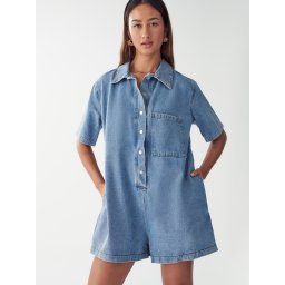 St MRLO Salopeta 'DENIM PLAYSUIT' albastru denim
