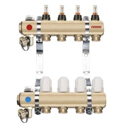 Distribuitor/colector-repartitor tip RZP 1'' 4 cai - RZP04S