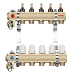 Distribuitor/colector-repartitor tip RZP 1'' 5 cai - RZP05S