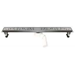 Rigola dus inox Ora L= 800 mm cu model grila drept cu sifon DN40/50