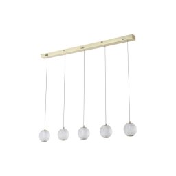 Searchlight 51485-5SB - Lustră LED ALLURE suspendată pe cablu, 5xLED/4,2W/230V