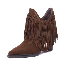 Botine elegante din piele întoarsă, ALMA EN PENA, I250710 CROSTA CAMEL