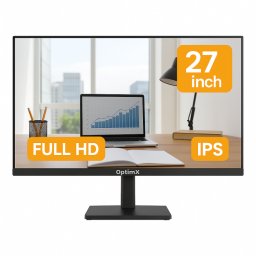 Monitor Nou Profesional Office OptimX SE70IF, 27 Inch Full HD IPS LED, HDMI, VGA, Boxe, 75Hz Refresh Rate NewTechnology Media