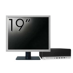 Pachet Calculator Second Hand HP ProDesk 600 G3 SFF, Intel Core i5-6500 3.20GHz, 8GB DDR4, 256GB SSD + Monitor 19" NewTechnology Media