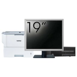 Pachet Calculator Second Hand HP 280 G2 SFF, Intel Core i3-6100 3.70GHz, 8GB DDR4, 500GB HDD, DVD-ROM + Monitor 19" & Imprimanta Brother HL-L6300DW NewTechnology Media