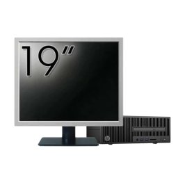 Pachet Calculator Second Hand HP 280 G2 SFF, Intel Core i5-6400 2.70GHz, 8GB DDR4, 500GB HDD, DVD-ROM + Monitor 19" NewTechnology Media