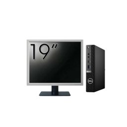 Pachet Calculator Second Hand DELL OptiPlex 7080 Mini PC, Intel Core i5-10500T 2.30 - 3.80GHz, 8GB DDR4, 256GB SSD + Monitor 19" NewTechnology Media