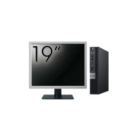 Pachet Calculator Second Hand DELL OptiPlex 5060 Mini PC, Intel Core i5-8500T 2.10-3.50GHz, 8GB DDR4, 256GB SSD + Monitor 19" NewTechnology Media