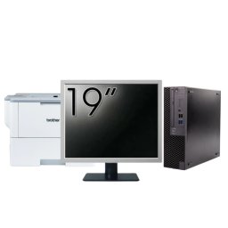 Pachet Calculator Second Hand DELL OptiPlex 3070 SFF, Intel Core i3-9100 3.60 - 4.20GHz, 8GB DDR4, 256GB SSD + Monitor 19" + Imprimanta Brother HL-L6300DW NewTechnology Media